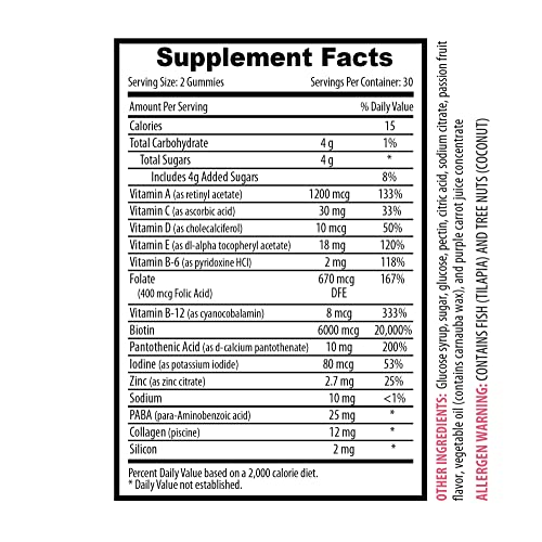 Doble botella gomitas para cabello piel uñas salud