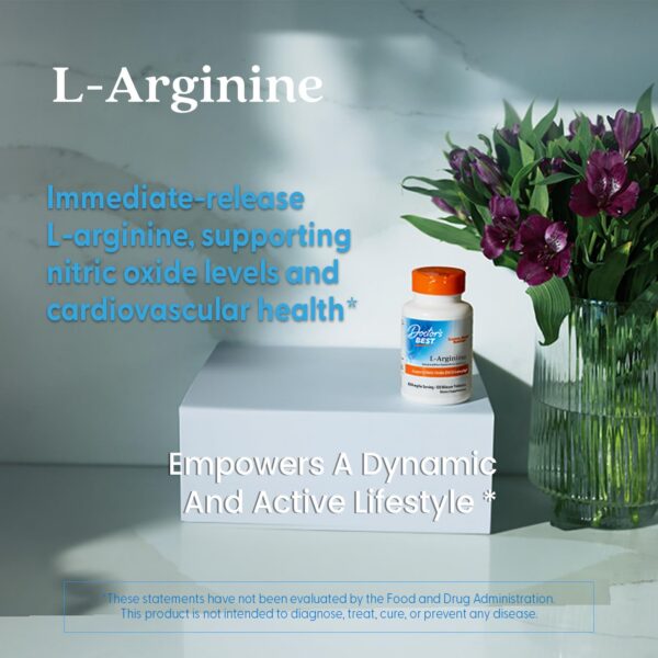 Frasco completo de Doctor's BEST L-Arginine