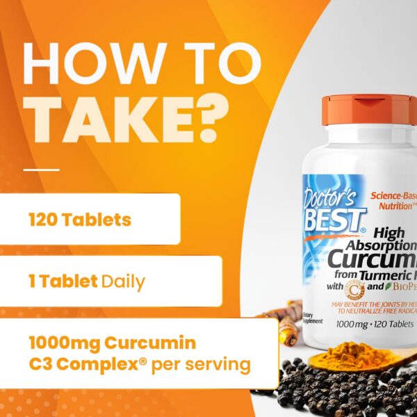 Version 1.0.0 Doctor's Best Suplemento Cúrcuma con BioPerine y Complejo C3