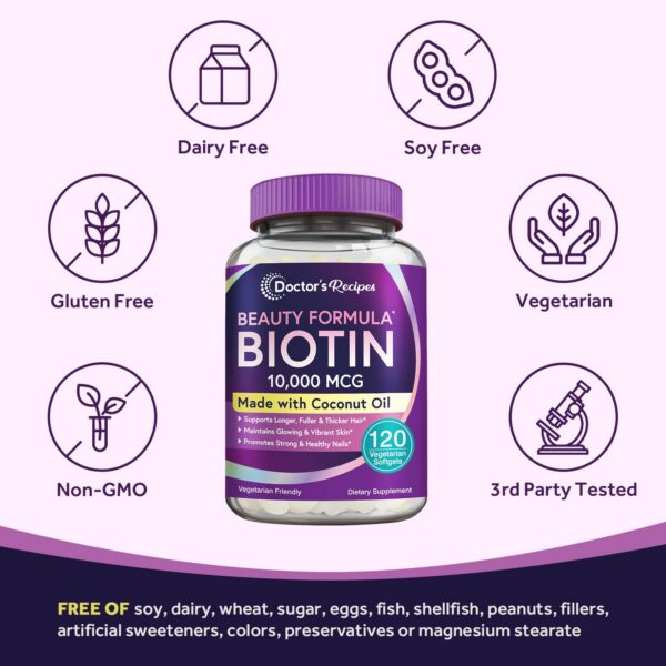 Version 1.0.0 Doctor's Recipes suplemento biotina sin gluten