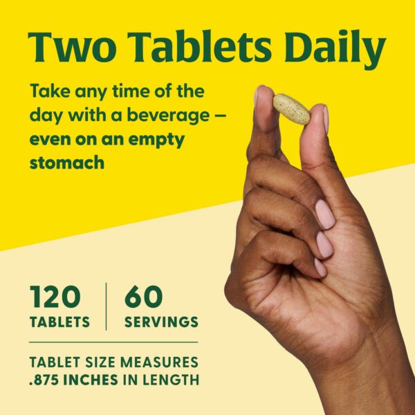 Dosis diaria de MegaFood Baby & Me 2 tabletas postnatales