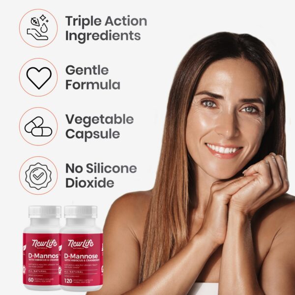 Dosis diaria recomendada cápsulas D-Mannose salud urinaria