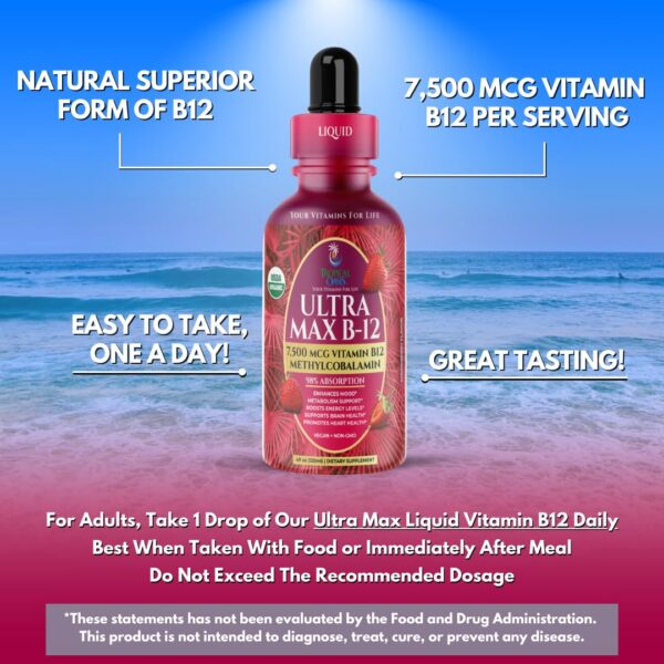 Version 1.0.0 Dosis Ultra Max B12 líquida sabor fresa sabor americano