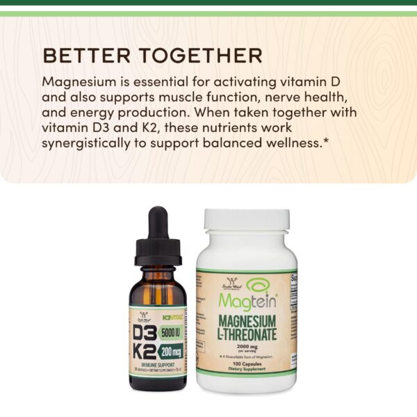 Etiqueta nutricional de D3 K2