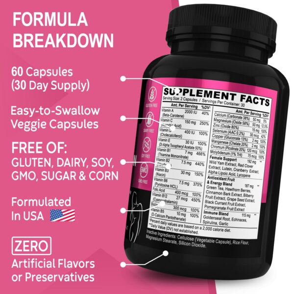 Version 1.0.0 DR. BO multivitaminas para mujer con minerales esenciales