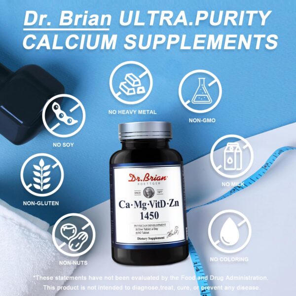 Etiqueta externa de DR.BRIAN Calcium Suplemento
