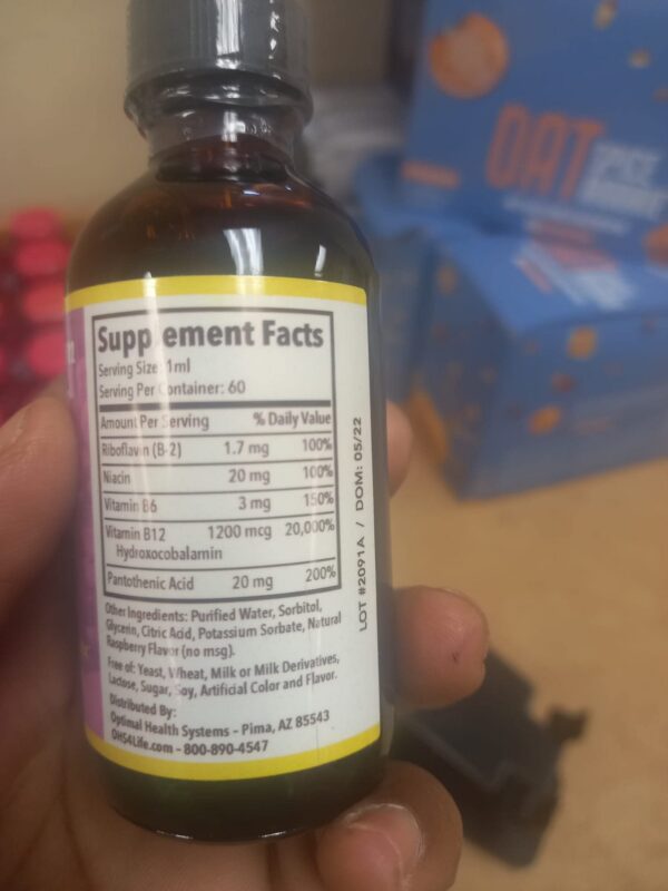 Empaque y botella Dr Harris B-12 Drops