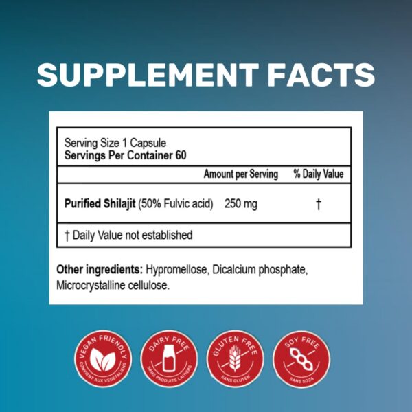 Version 1.0.0 Información nutricional Shilajit Dr. Klein