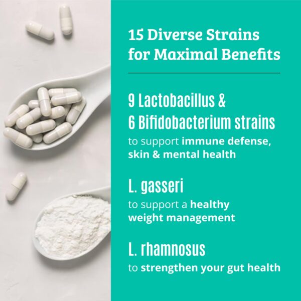 Frasco producto Dr Matthew probiótico prebiótico 50 mil millones