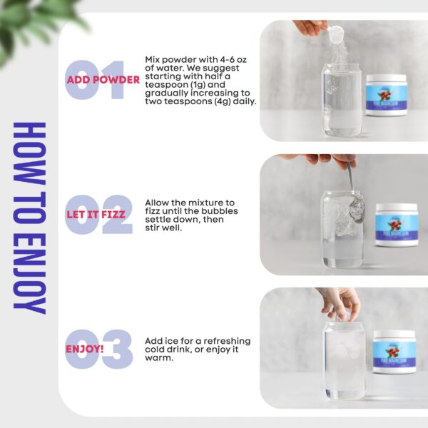 Taza con mezcla disuelta en agua