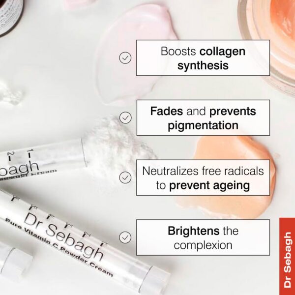 Dr Sebagh crema vit c polvo acné manchas rostro