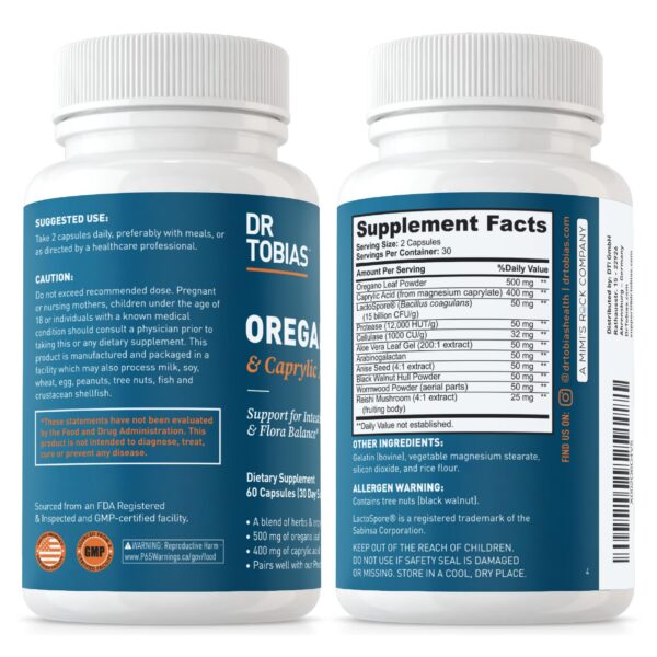 Ingredientes naturales suplemento Dr. Tobias para mujeres