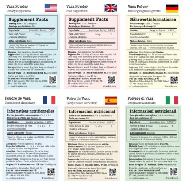 Vasa Powder DR WAKDE'S en empaque de 1 kg