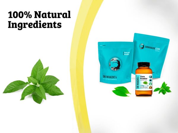 Detalle de empaque y texto del producto Vasa Powder