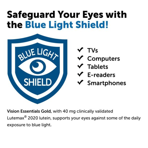 Frasco Dr Whitaker Vision Essentials Gold - vista trasera