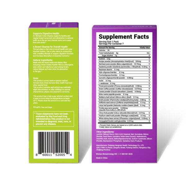 Presentación frontal DrBioCare limpieza de colon 7 días