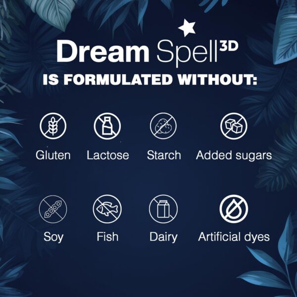 Version 1.0.0 Dream Spell caja y frasco suplemento para dormir natural