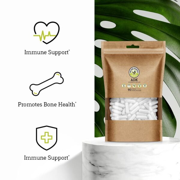 Etiqueta de ingredientes de DSO ADK Vitamin Supplement