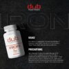 Etiqueta de información de Dub Nutrition Iron