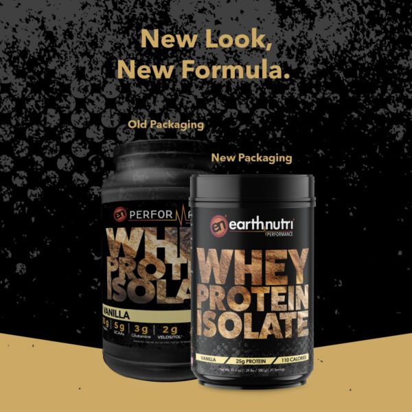 EarthNutri proteína aislada sin aditivos ni gluten sabor vainilla