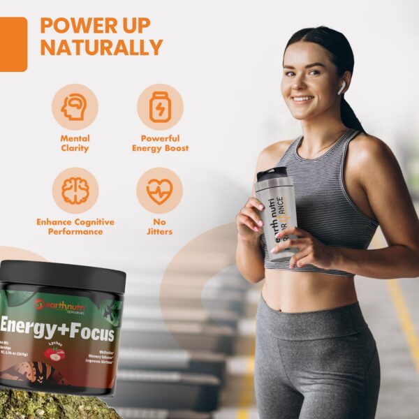 EarthNutri suplemento polvo enfocado energía y memoria