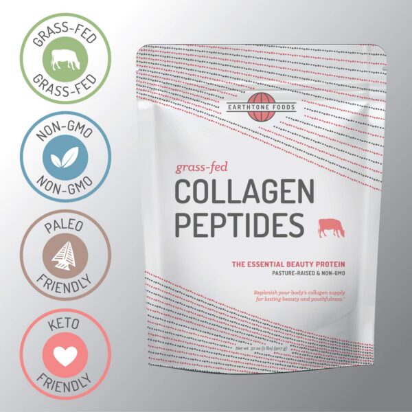 Paquete Earthtone Collagen con texto de ingredientes