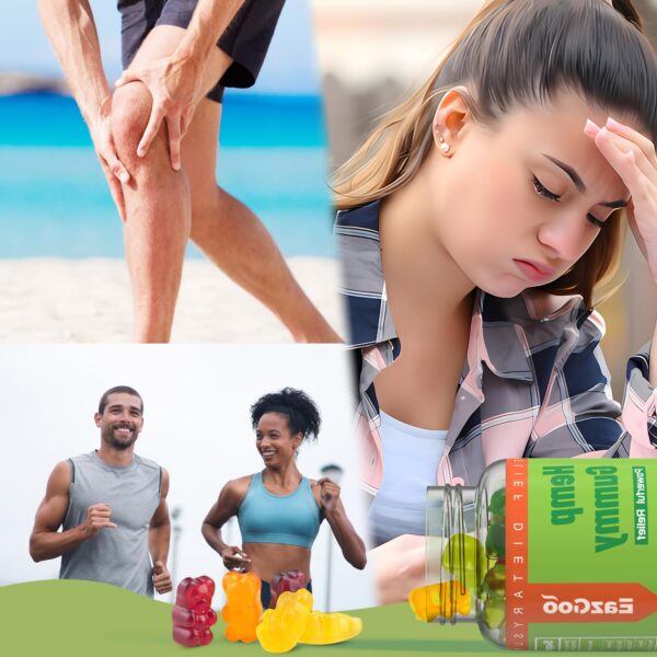 Gomitas de color naranja dentro de la caja