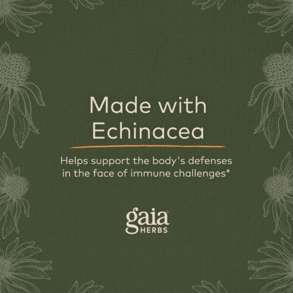 Version 1.0.0 Echinacea Supreme cápsulas veganas Gaia Herbs para salud inmunitaria