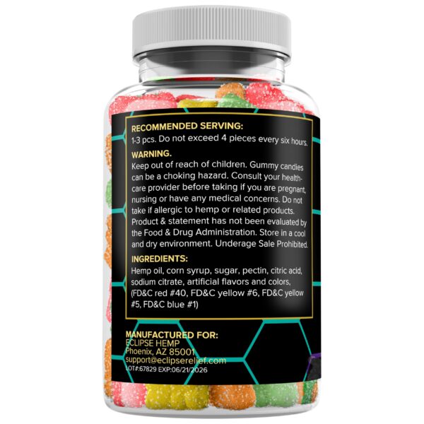 Version 1.0.0 Gomitas Eclipse Hemp en fondo claro