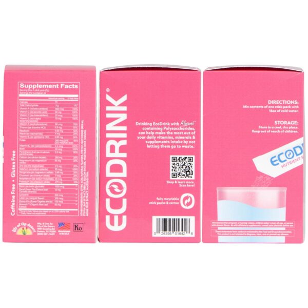 Version 1.0.0 Aloe vera e ingredientes de EcoDrink