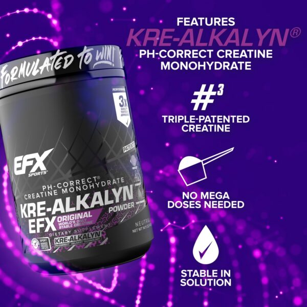 Etiqueta posterior Kre-Alkalyn EFX
