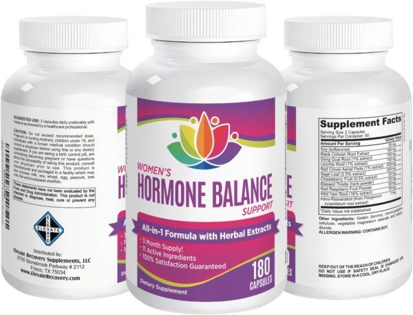 Version 1.0.0 Elevate Recovery suplemento equilibrante hormonal femenino