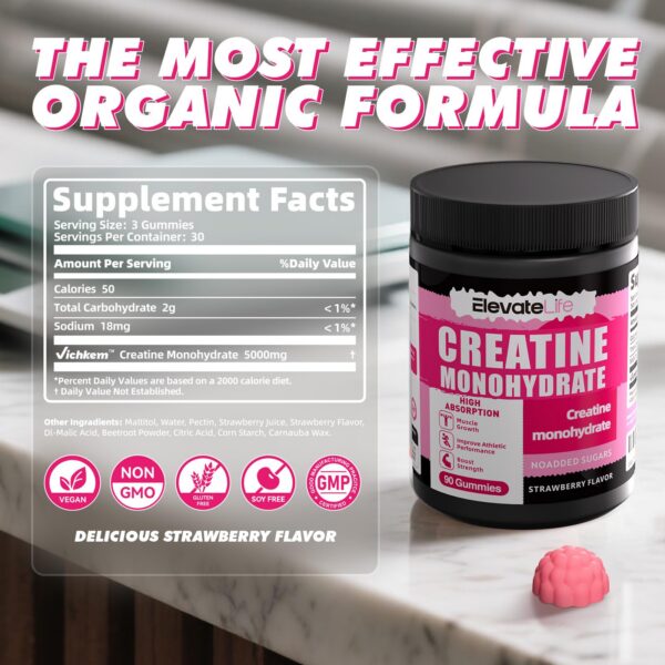 Sabor fresa de las gomitas