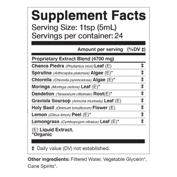 Elixir detox verde con graviola y hierba de limón Anima Mundi