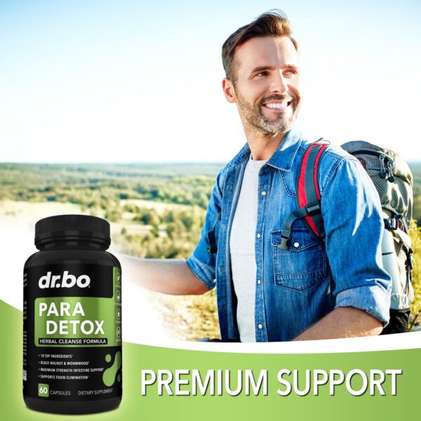 embalaje DR. BO suplemento herbal detox para adultos y niños