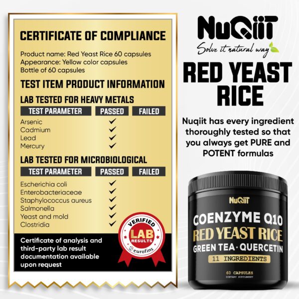 Version 1.0.0 Embalahe suplemento NUQIIT arroz de levadura roja 60 cápsulas