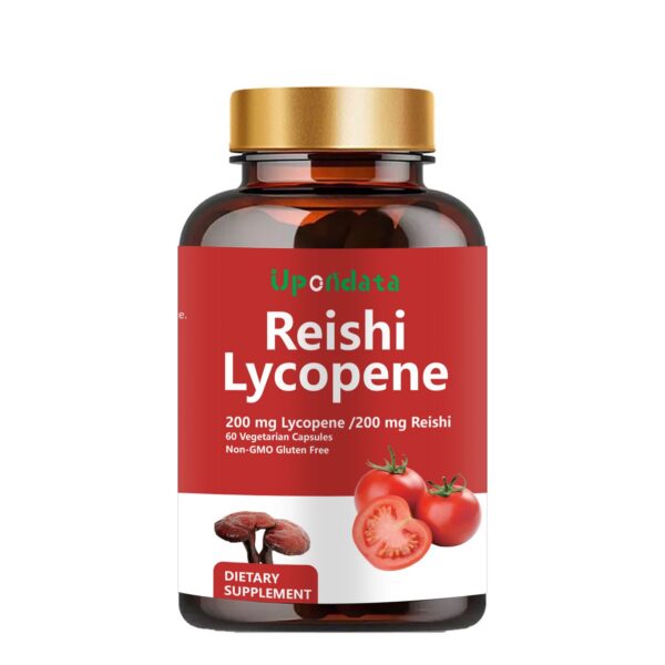 Version 1.0.0 Caja y empaque de licopeno reishi 60 cápsulas