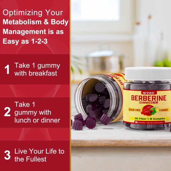 Empaque gomitas Berberina para sistema inmune NEVISS
