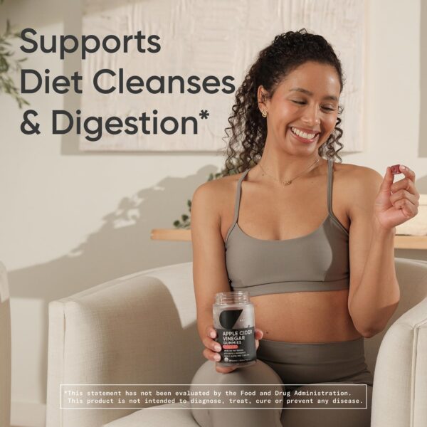 Empaque gomitas orgánicas vinagre sidra manzana Sports Research