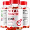 Empaque gomitas premium Vital Surge MAX para hombres