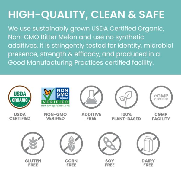 Empaque Himalaya melón amargo orgánico 60 tabletas pack 2