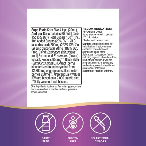 Empaque jarabe Nature's Way Sambucus para salud inmunológica