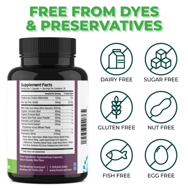 Version 1.0.0 Empaque lateral suplemento desintoxicante hígado ForestLeaf
