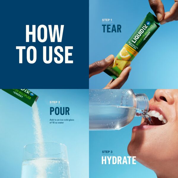 Empaque Liquid I.V. multidosis hidratante y energético yuzu piña