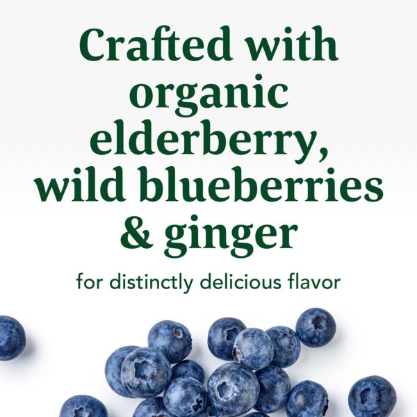 Empaque de MegaFood gomitas veganas con saúco y zinc para adultos y niños