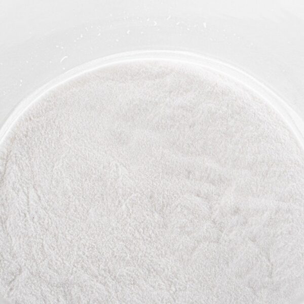 Etiqueta de benzoato de sodio en polvo