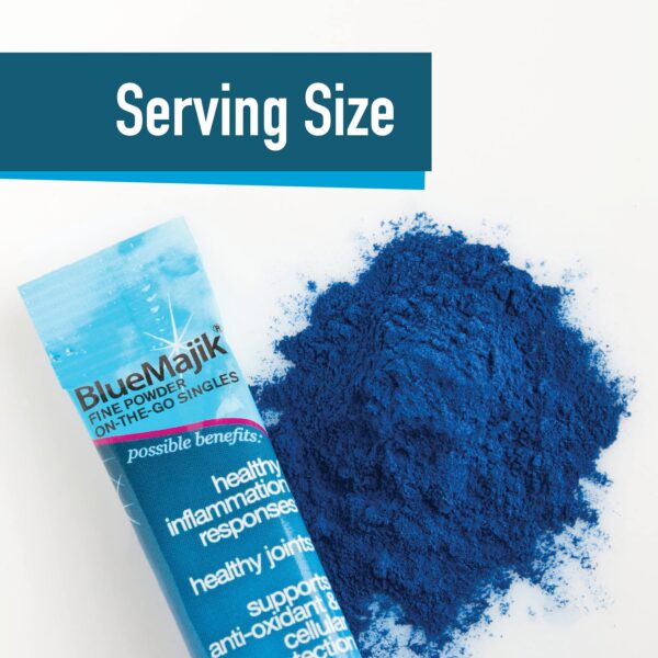 Empaque de suplemento natural E3LIVE Blue Majik 30 unidades