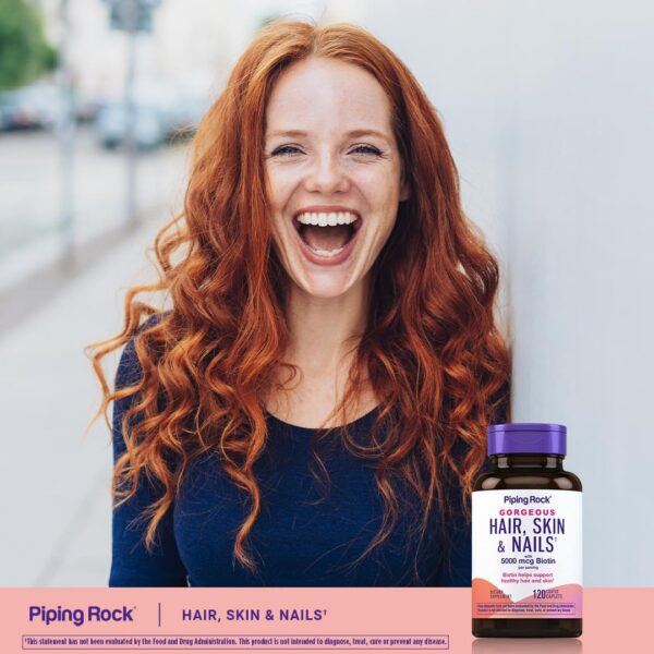empaque vitaminas cabello piel uñas Piping Rock