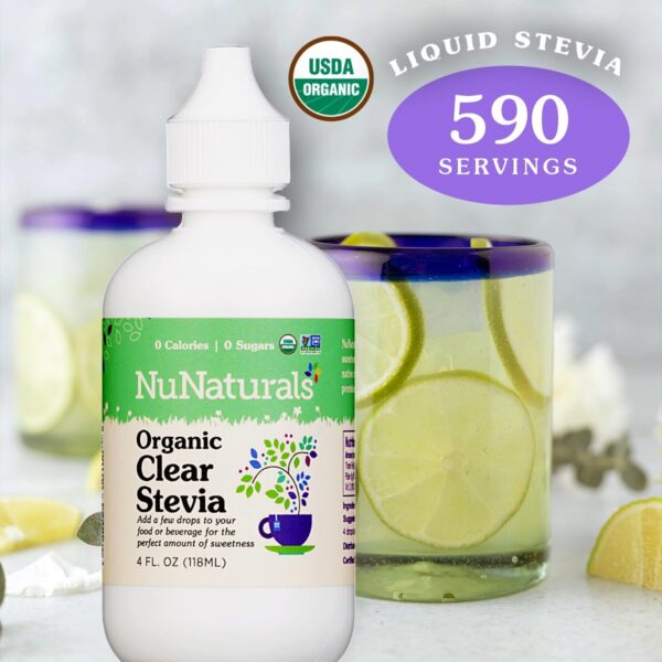 Endulzante líquido natural NuNaturals stevia 4 oz