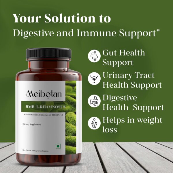 Envase 60 cápsulas probióticas MEIBOTAN L-Rhamnosus